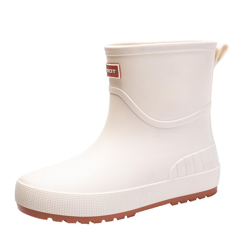 

Модные резиновые сапоги средней высоты женские трансграничные дождевые сапоги водонепроницаемые, нескользящие и износостойкие для автомойки, работы, рыбалки, выхода на улицу в дождливый день 40