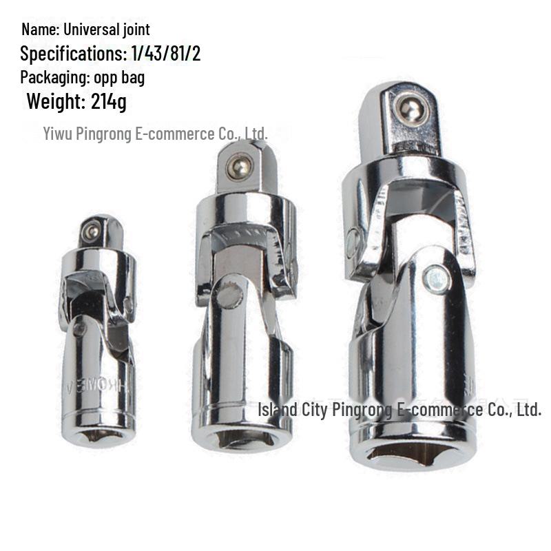 3-in-1 Ratchet Wrench Socket Adapter: 1/2 To 3/8 To 1/4 Conversion Head