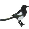 Pájaro de Simulación Urraca Animal Realista Figuras de Pájaros Adorno de Jardín para Fotografía de Jardín Accesorio Césped Micro Paisaje Casa