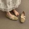 Gentle evening breeze ballet single shoes women's 2025 new bow flat Mary Jane shoes temperament versatile ladyshoes
