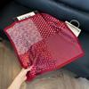 Silk scarf 71 * 71 imitation silk square scarf Korean atmosphere neck silk scarf flower pattern flower polka dot scarf