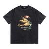 Summer Men's and Women's Represent Crocodile "Destructive Appetite" Vintage Washed T-Shirt