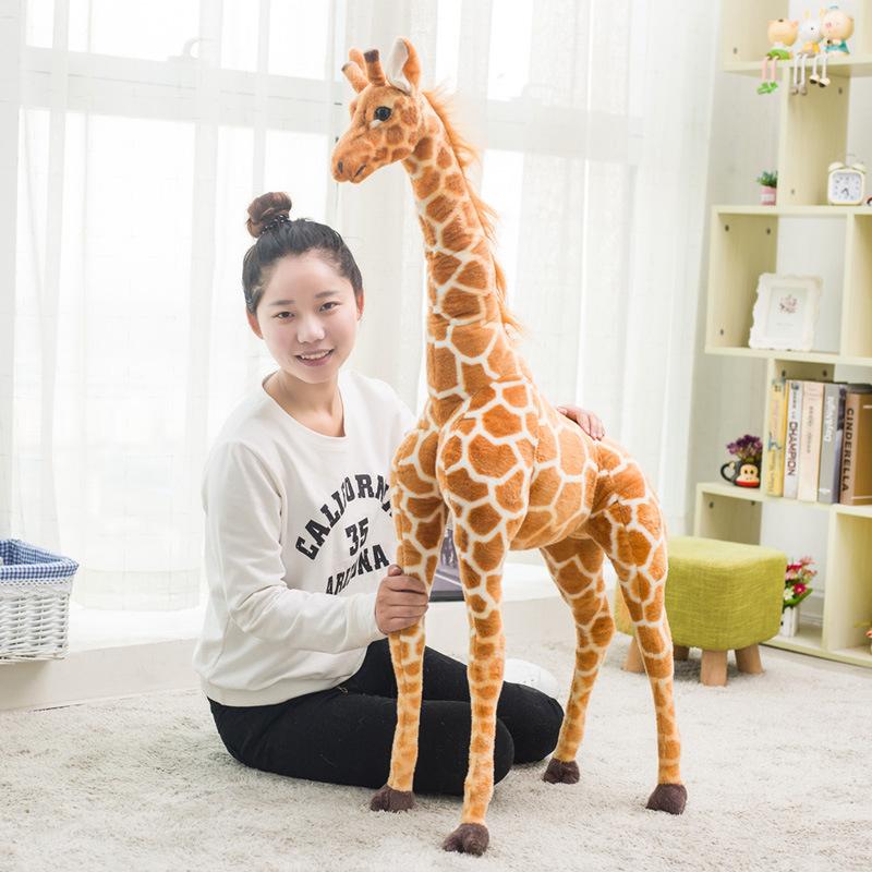 Simulation Giraffe Doll Plush Toy Sika Deer Doll Creative Deer Ornament Photography Prop Children'S Gift