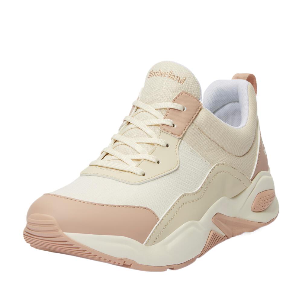Timberland Delphiville Fashion Comfortable Versatile Shock Absorbing Breathable Low Top Training Shoes Women sneaker Beige TB0A4218101