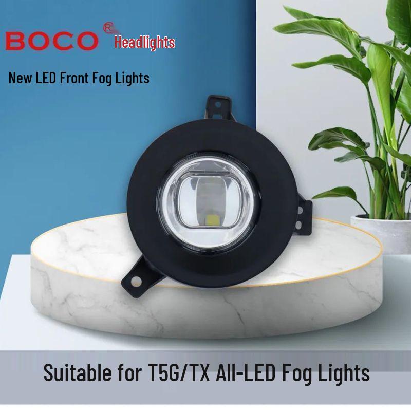 LED Front Fog Light Assembly for Sinotruk Howo T5G/TX - Original Anti-Fog Cabin Parts White Light Left