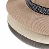 Beach Dad Bowler Hat Bohemia Style Panama Hat Solid Color Middle-aged Men Straw Hat Old Man Sun Hat