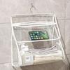 Shower Clothes Storage Organizer Area Saving Waterproof Bath Pouch Multiple Compartments