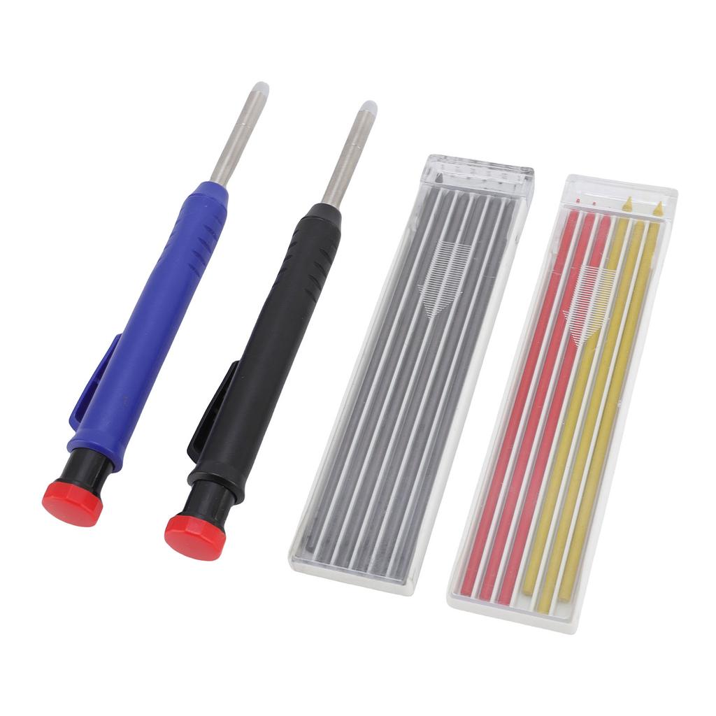 2.8mm Carpenter Pencil Set Mechanical Woodworking Pencil with Refills Set for Writing Drafting Sketc