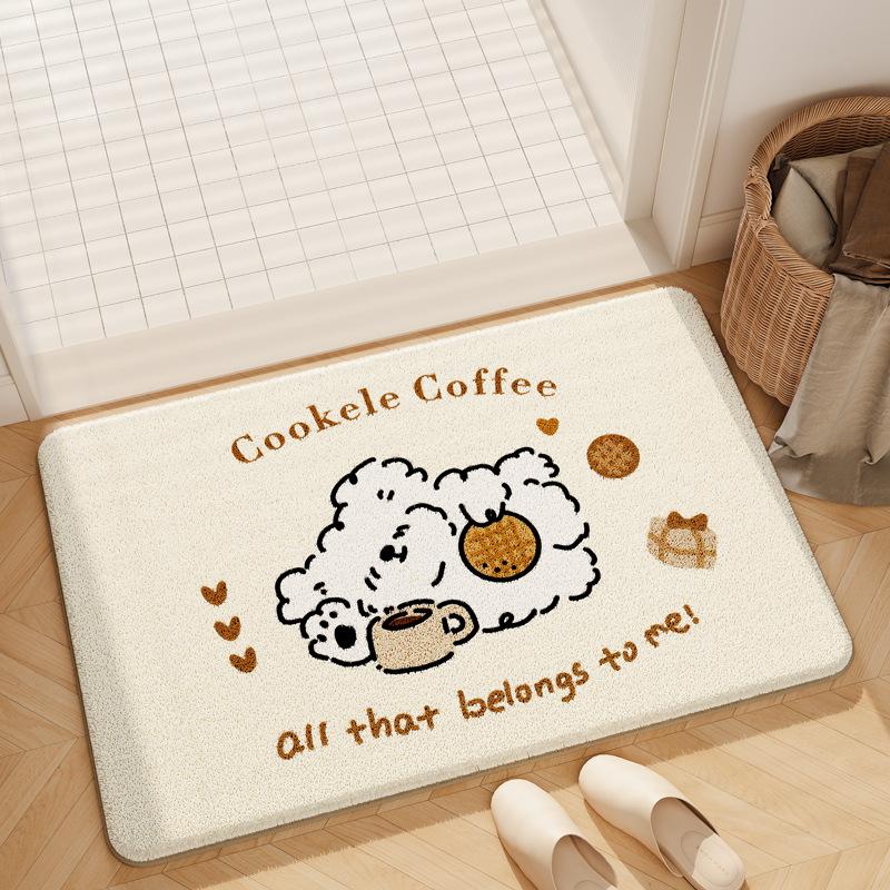 Bathroom Floor Mat Bathroom Anti Slip Quick Drying Foot Mat Entrance Carpet