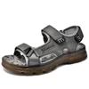Top Layer Cowhide Sandals Summer New Non-Slip Thick Bottom Outdoor Beach Shoes Tendon Bottom Versatile Casual Shoes for Men