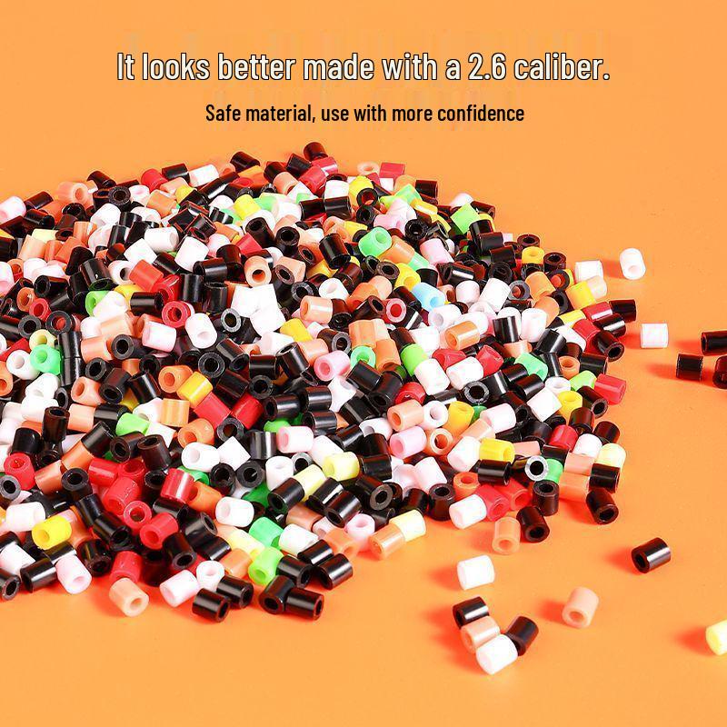 

2.6mm Perler Beads DIY Kit for Kids - Complete 3D Set with Tools and Ironing Puzzle