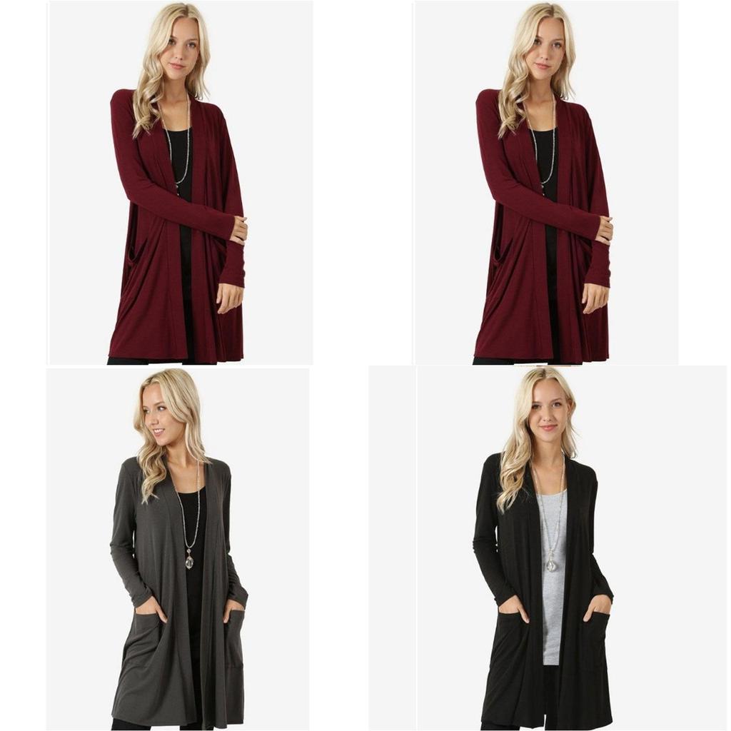 Autumn Winter Women Cardigans Casual Warm Coat Mid-length Knitted Outerwear With Premium Quality Materials