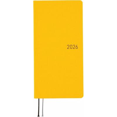Hobonichi 2026 Weekly Planner Full Moon Yellow Slim Vertical
