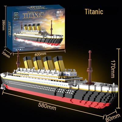 Lego-kompatibles Titanic-Modell – Puzzle-Bausteine mit hohem Schwierigkeitsgrad für Jungen