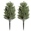 21.7in Artificial Cedar Topiary Tree For Indoor & Outdoor Decoration, UV Potted Shrubs For Front Door, Beautiful And Lifelike Tree