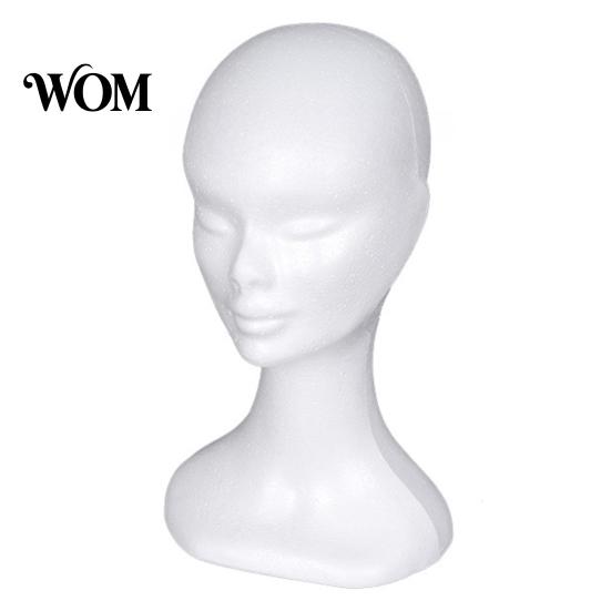 Hair Styling Tool Foam Mannequin Head, Male Female Hat Display Stand, Hairdressing Teaching Aid Lightweight Head Model for Wig Storage Stand Wigs