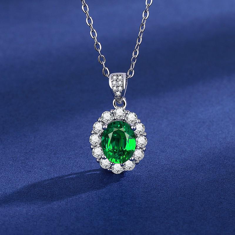 

Emerald Fashion Women s Cubic Zirconia Ring, Pendant Necklace, and Earrings Set