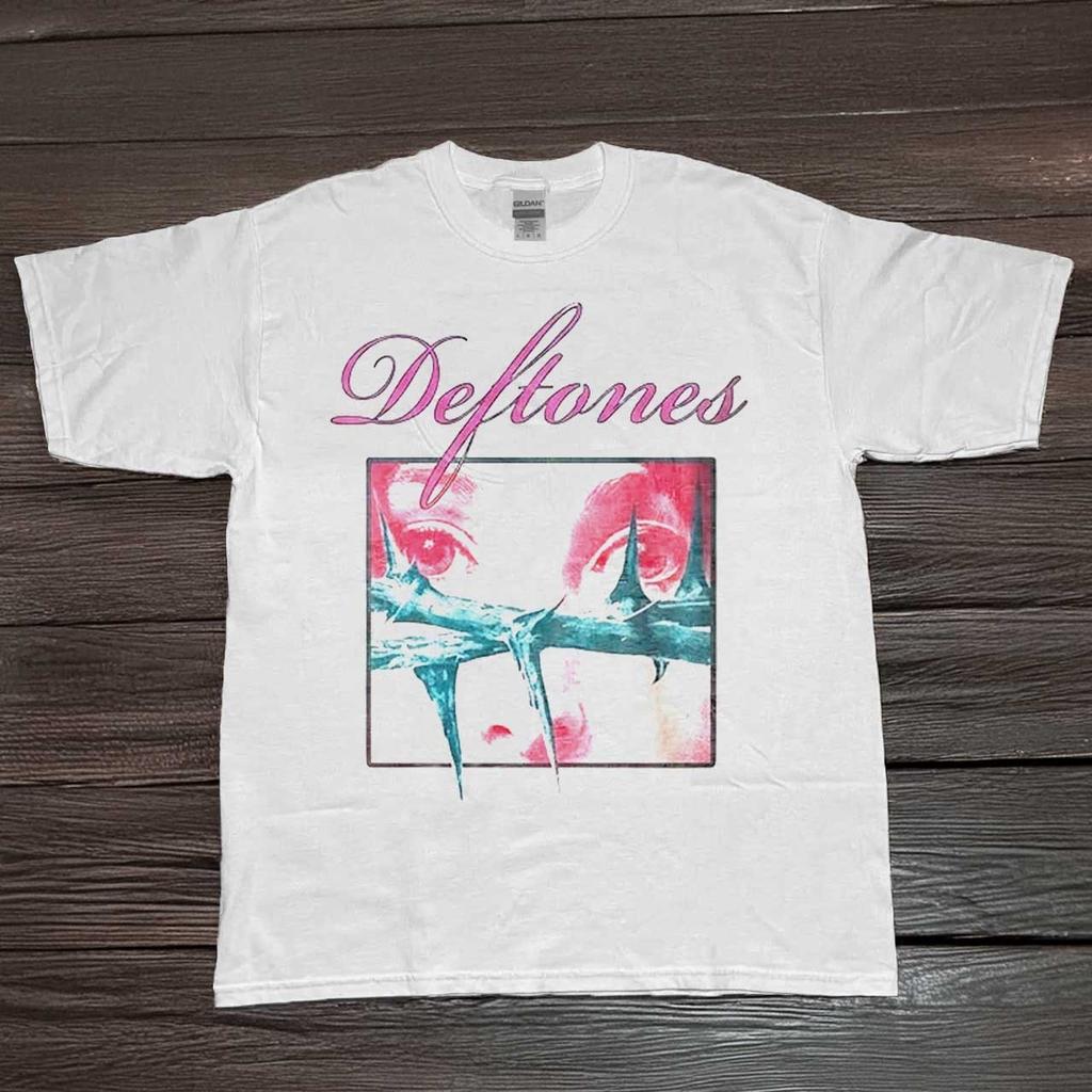 Deftones Lollapalooza Chile Unisex Weißes Baumwoll-T-Shirt S-5XL