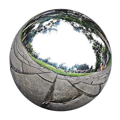 Silver Stainless Steel Sphere Metal Garden Decoration High Shine Mirror Ball for Home Office Outdoor Design