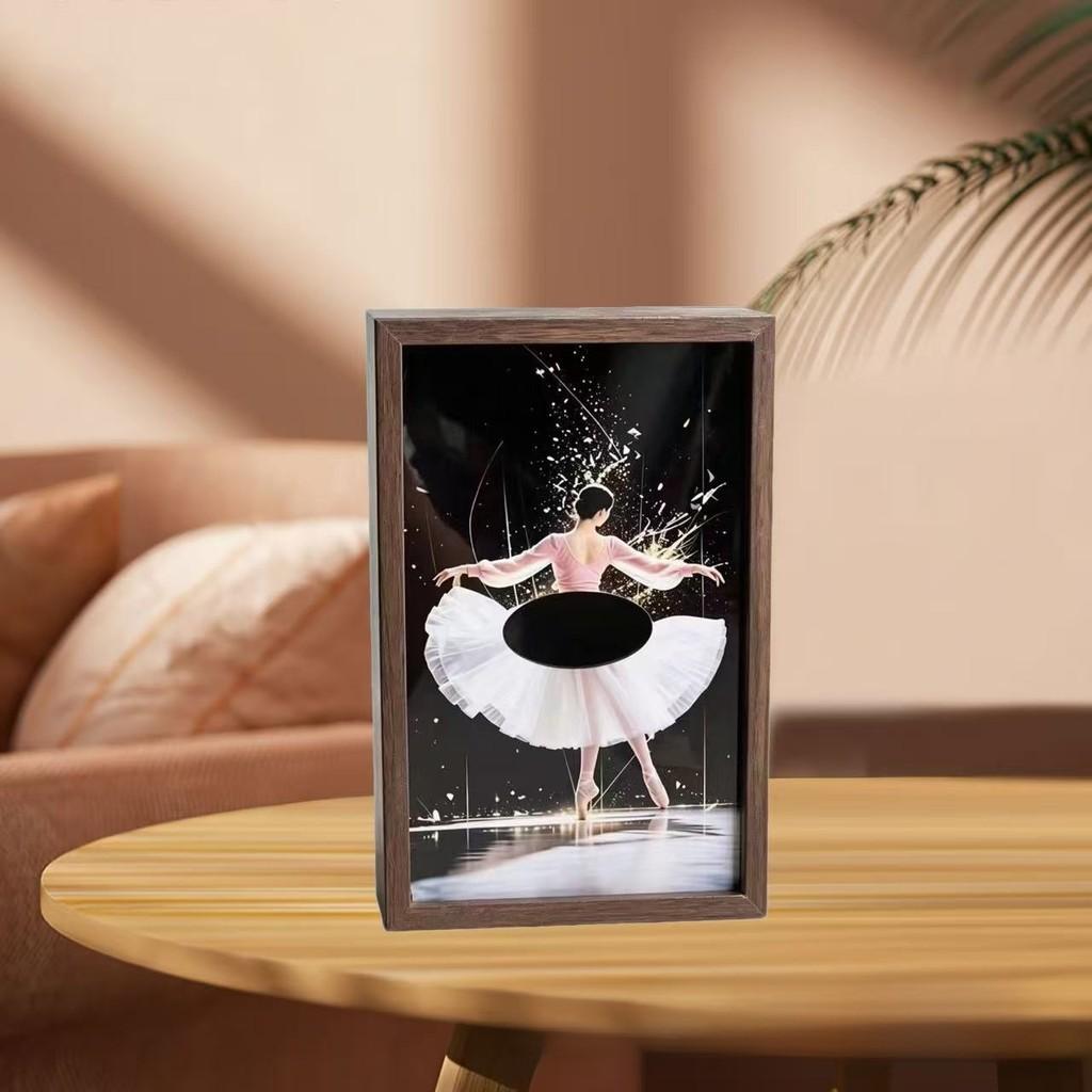 Ballet Dance Wooden Tissue Box Holder With Creative Cartoon Design For Home Decor