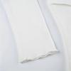 Women Black Ribbed Long Sleeve Top Round Neck Fitted New Casual Versatile Blouse