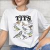 Unisex Unisex Funny Bird Meme I Love Tits T Shirt Cotton Graphic Printed TShirt Top Clothing