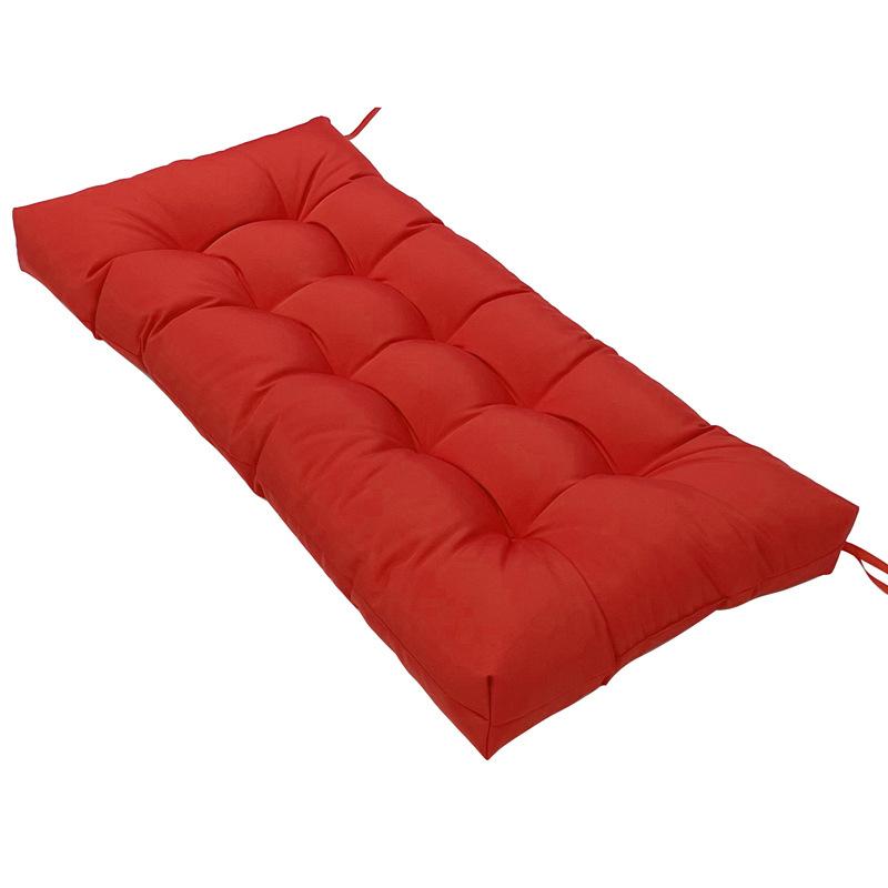 3 Seater Home Garden Lounger Bench Cushion Outdoor Patio Park Swing Chair Cushions Classic Solid Color Long Pillow Cushions