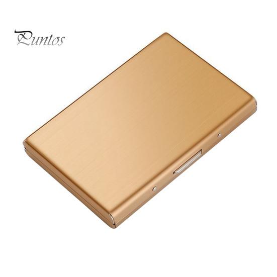 

Тонкий держатель для карт вмещает до 10 карт. Портативный держатель для карт из нержавеющей стали с функцией блокировки RFID, обеспечивающий конфиденциальность. Легкий органайзер для карт. золотистый