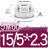 60-Teeth 5M Timing Pulley, T-Slot Width 16/21/27mm, BF Type Stepped with Machined Hole 6-20mm