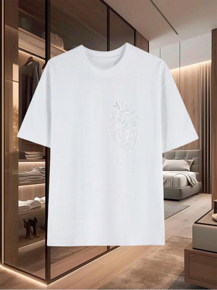 Summer Men's Pure - Cotton T - Shirts Sleeve Design Offering a Casual Versatile and Trendy Look as an Upper Garment