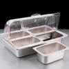 JINGRX Edelstahl Food Display & Servier-Set