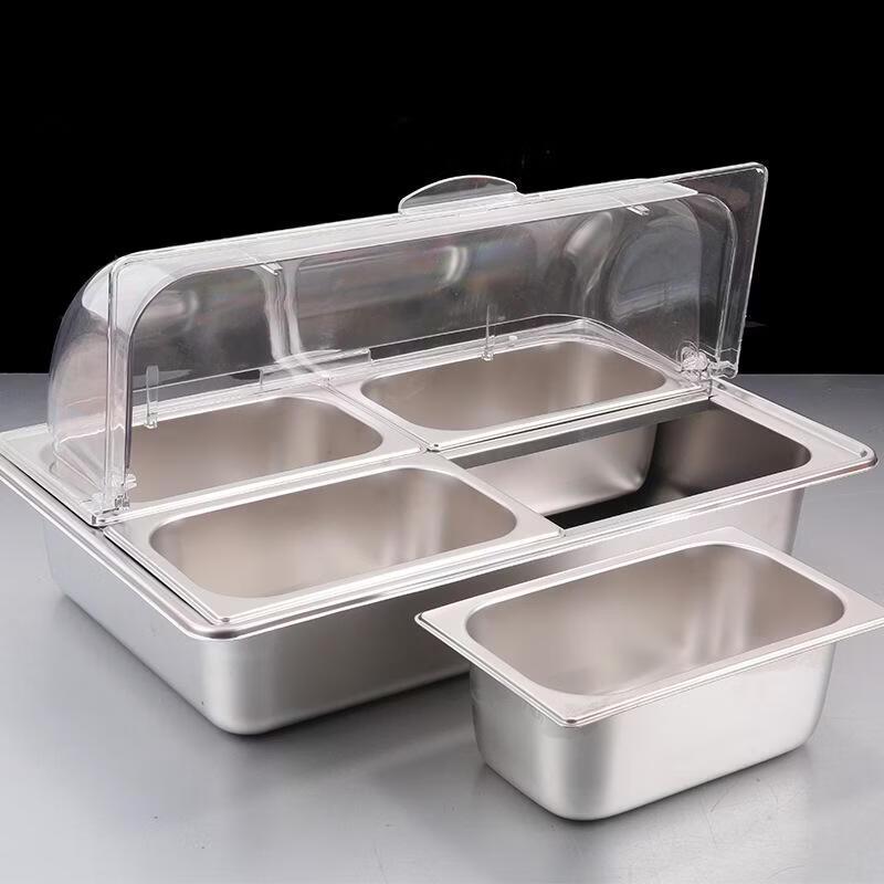 JINGRX Edelstahl Food Display & Servier-Set