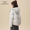 SNOWFLYING 2025 Women's Hooded Cocoon Short Down Jacket
