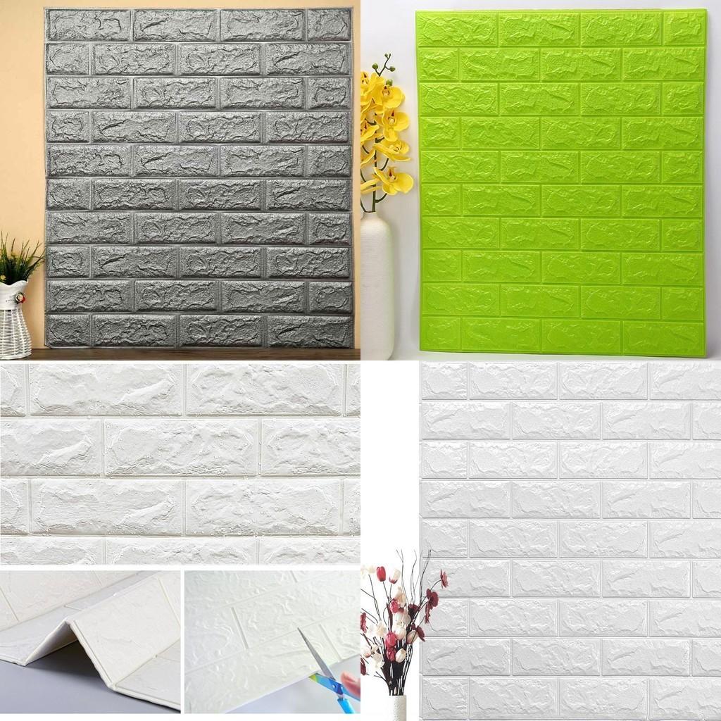 Adesivo Murale 3D Moderno Mattoni Autoadesivo Pannello Impermeabile Decorazione