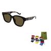 Gucci Vintage Full Frame Sunglasses Sunshade UV Protection Plate Frame Square Sunglasses Unisex Couple Style