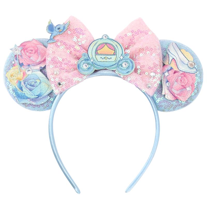 Nieuwste Mickey Mouse Oren Hoofdband Kid Adult Festival Party Pailletten Strik Haarband Vrouwen Baby Girl Party Haar Accessoires