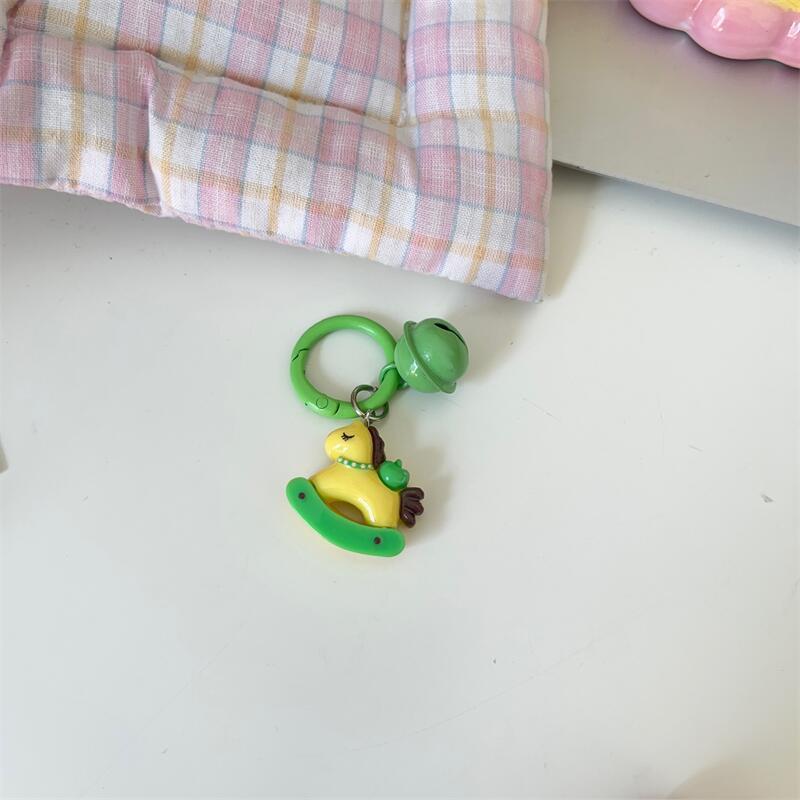 

Мультяшная цветная пони-колокольчик Брелок Милый Кавайный Тройская лошадь Украшение для рюкзака Подвеска Креативность Аксессуары для брелка Подарок