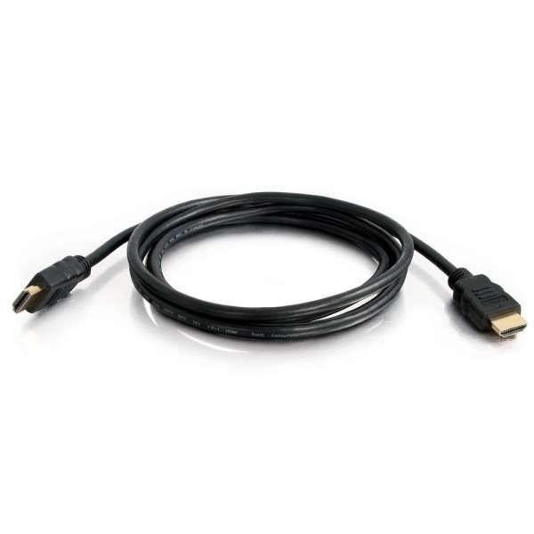 Câble HDMI C2G 12ft - Noir - HDMI Type A (Standard) - 4096 x 2160 pixels - Compatibilité 3D