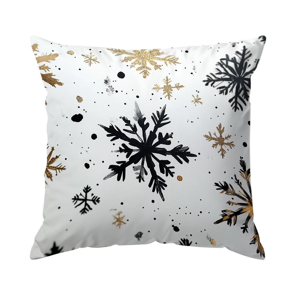 Short Plush Material Pillowcasemerry Christmas Decorative Pillowcase 18X18 Inch Pillow Covers Throw Pillows Cushion Cases For Ho