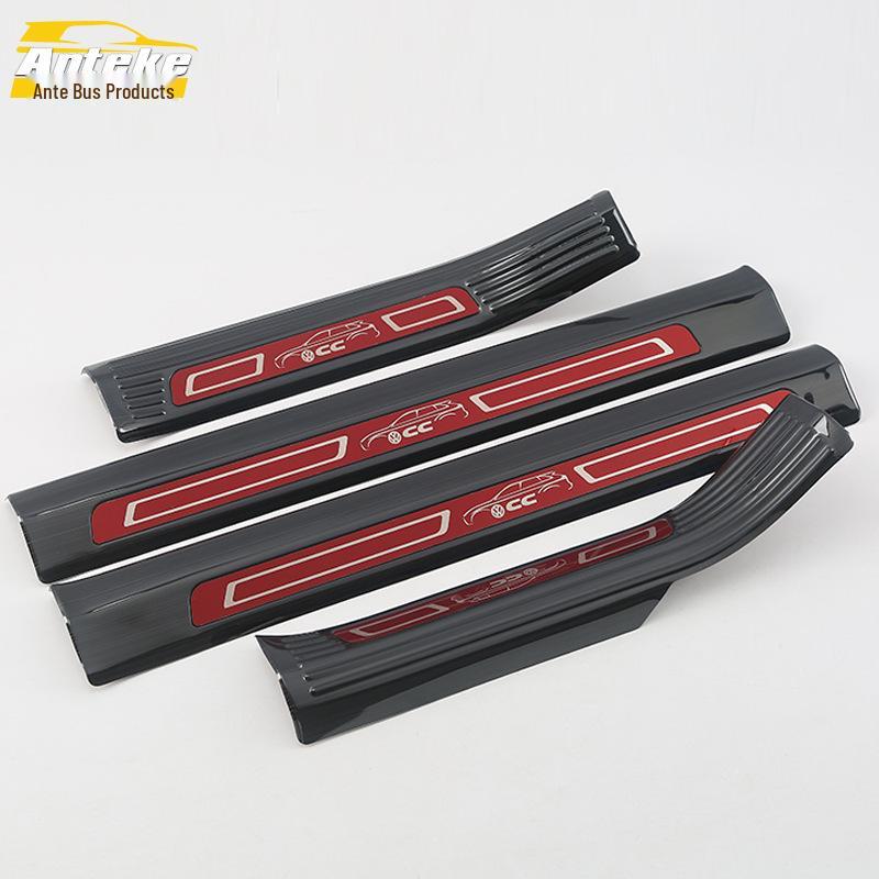 18 CC Bright Sill & Bumper Trunk Anti-Scratch Welcome Pedal Stickers
