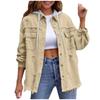 New Denim Hooded Jacket, Women's Solid Color Loose Jacket, Ripped Long-sleeved Women's Denim Shirt