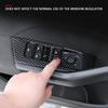 Car Door Window Lift Switch Panel Cover for Volkswagen VW T-CROSS Tcross 2018- LHD 4Pcs Imitation Carbon Fiber Accessories