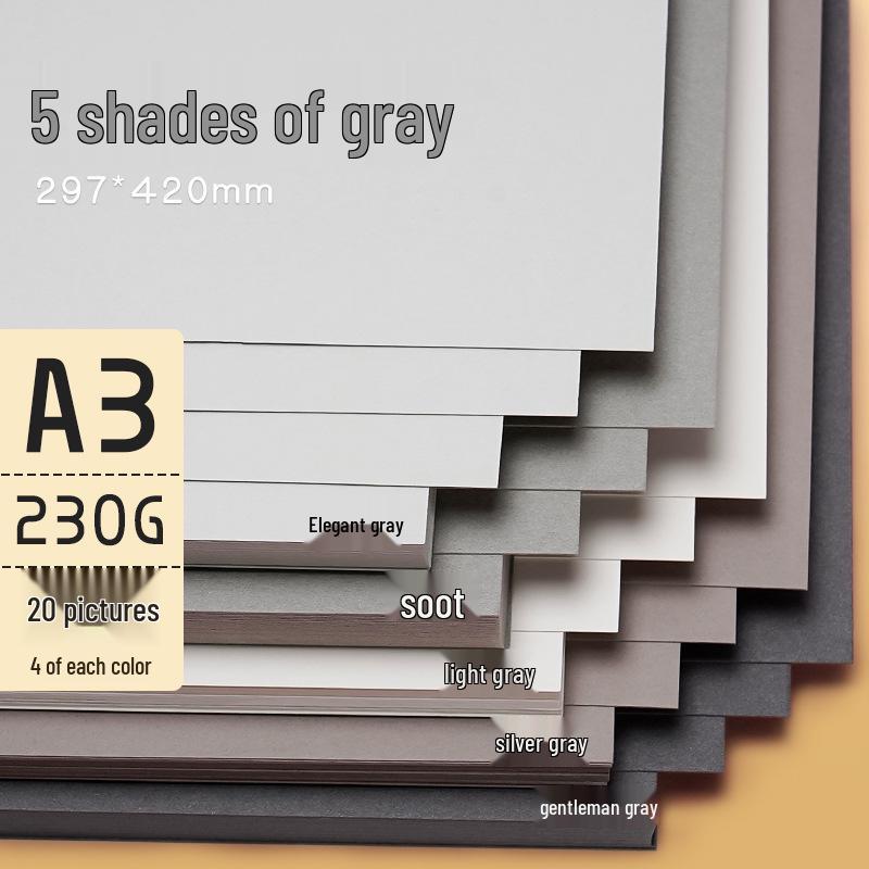 Yuanhao A3 Thick Colored Cardstock, 230g for Kindergarten & Elementary School Crafts