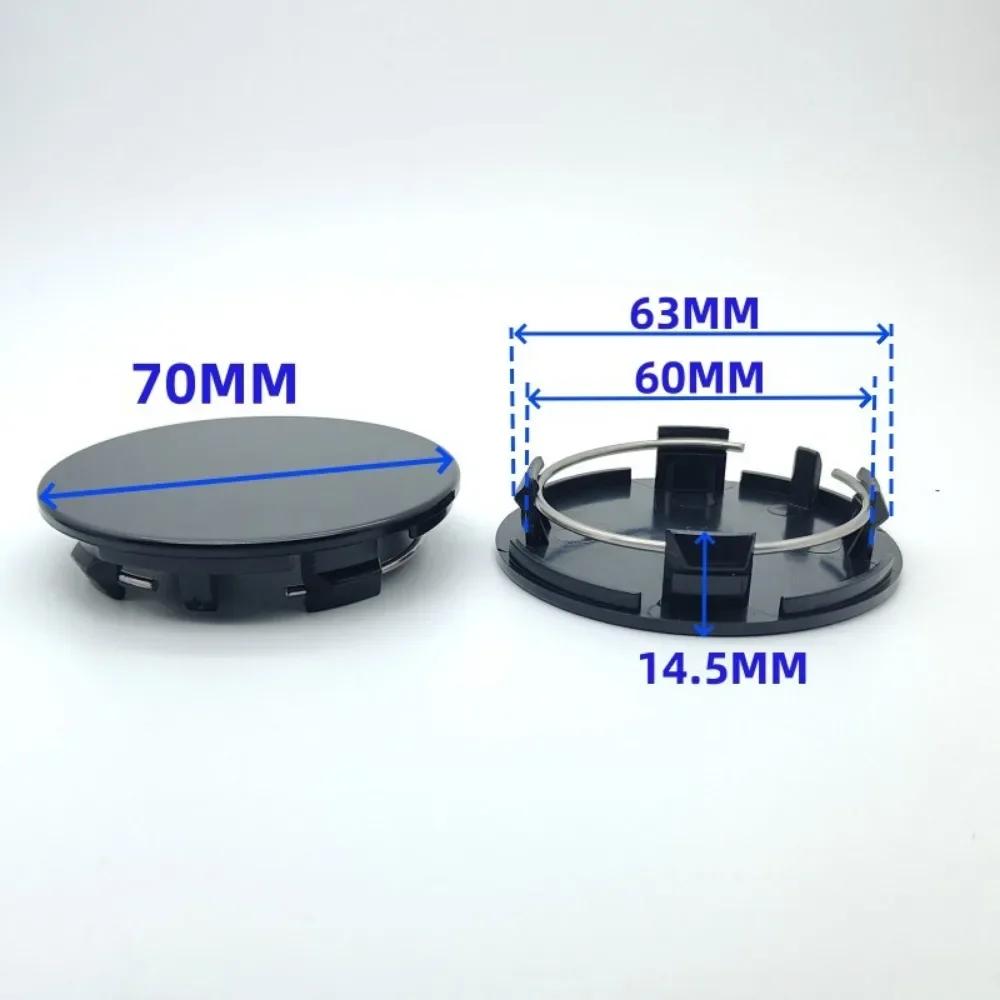 4pcs ABS 70mm Car Wheel Center Caps Car Styling Accessories for Chevrolet Jeep Ford Nissan Rim Centre Hubcaps Cover Bagde Emblem