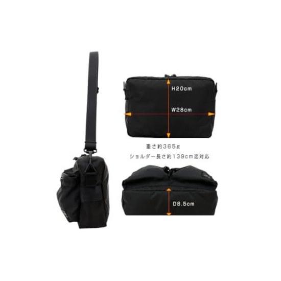 Authorized retailer Porter Force shoulder bag unisex (Black BLK)