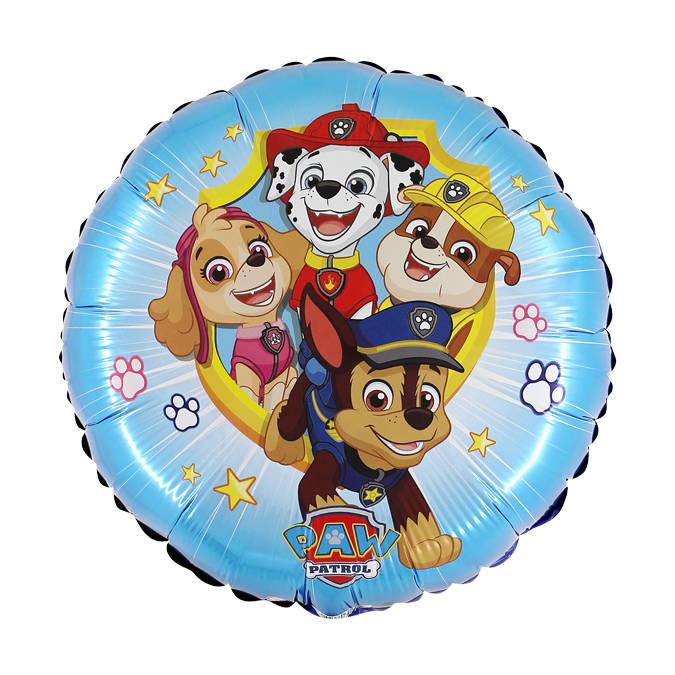 Balon Foliowy Psi Patrol Okrągły Niebieski 46 Cm