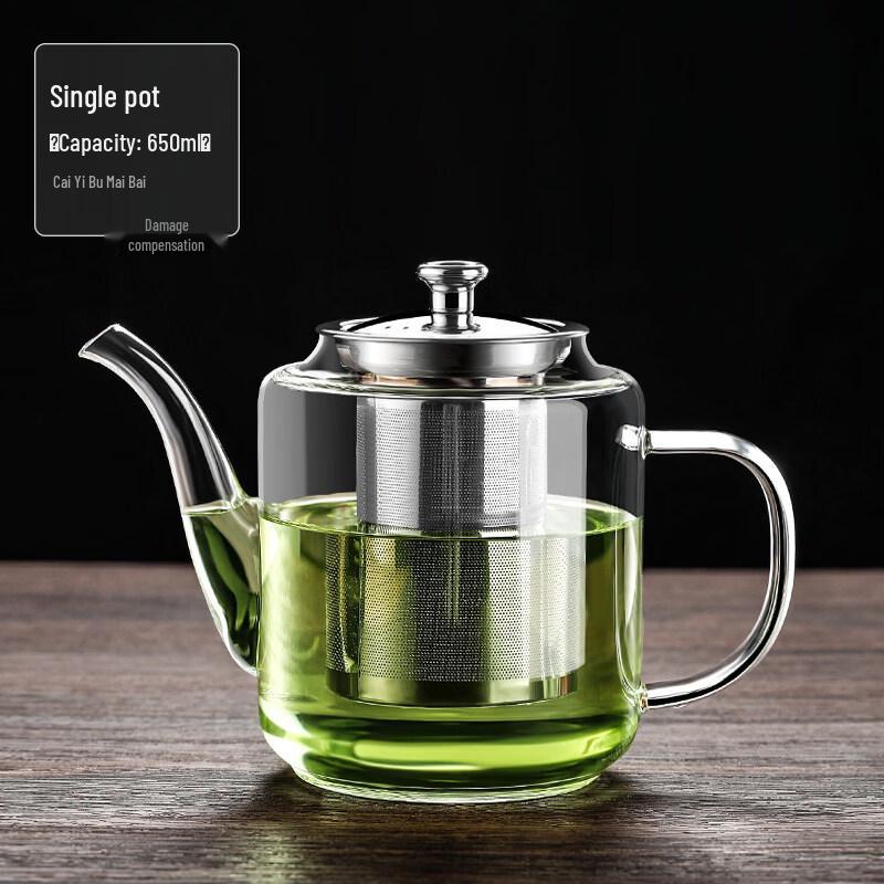 ZISIZ Heat-Resistant Glass Teapot