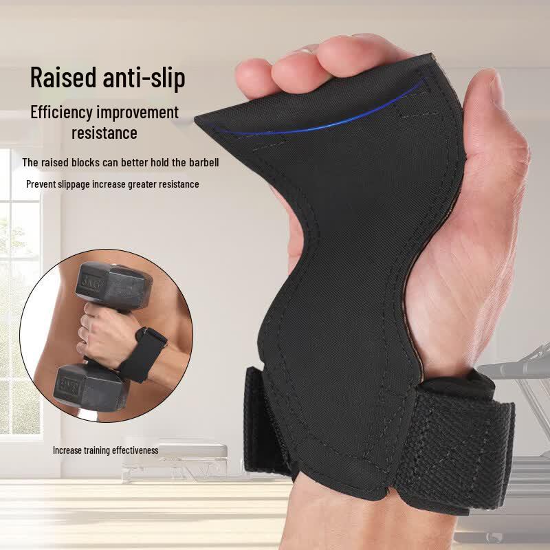 Rubber Grip Weightlifting Wrist Wraps