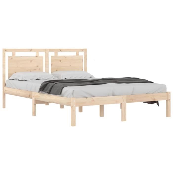 VidaXL Bed Frames Solid Wood 140x200 Cm 3105535
