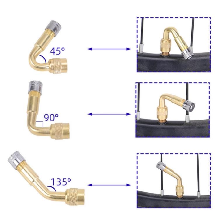 Flexible Valves Stem Extenders Coppers Bend Tire Valves Adaptors Easy Installation